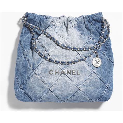 chanel blue denim backpack|Chanel backpacks.